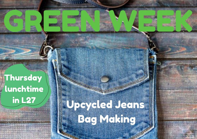 Green week upcyclying jeans